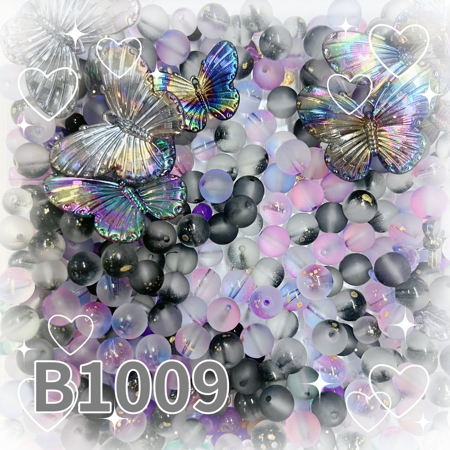 12/3【B1009】卸売セール/星の雫/メリクリ/クリスタルビーズ/diy