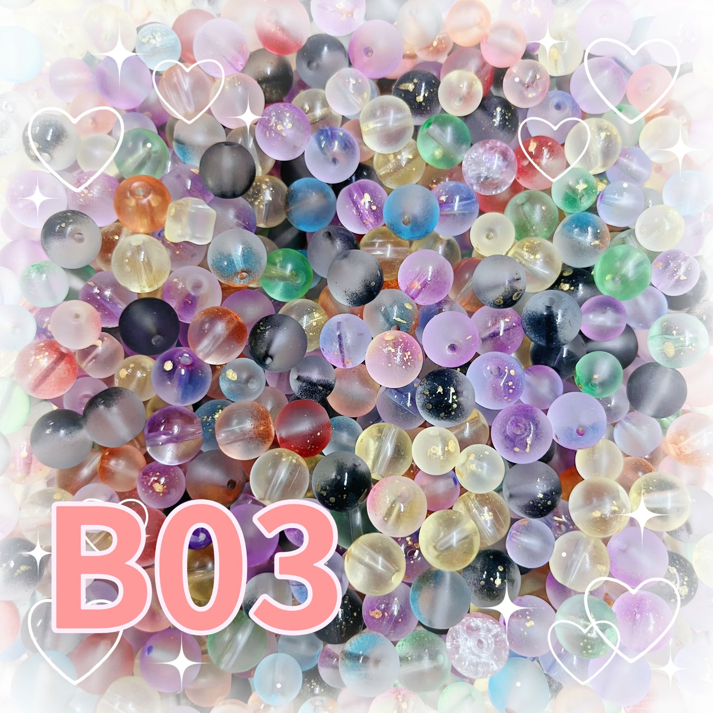 12/20 卸売セール【B003】金箔モカビーズmix