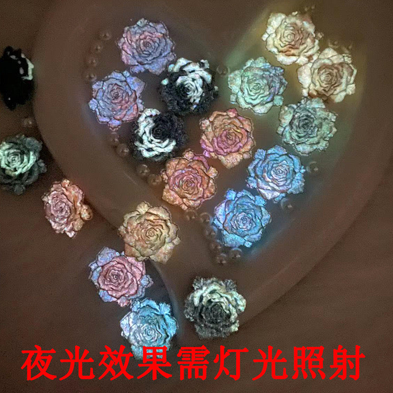 ok【p432】定番の逸品〜バロック風夜光の牡丹の花／diy