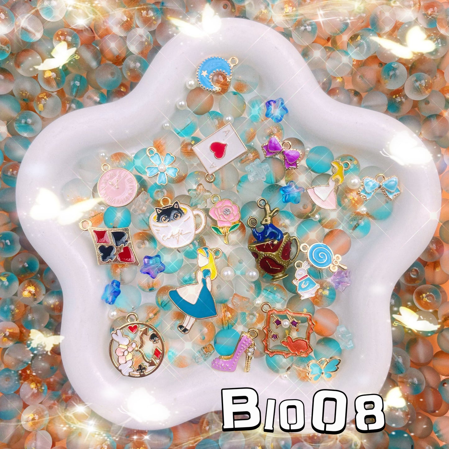 【BB1】熊ボトル500ml＆ビーズ
