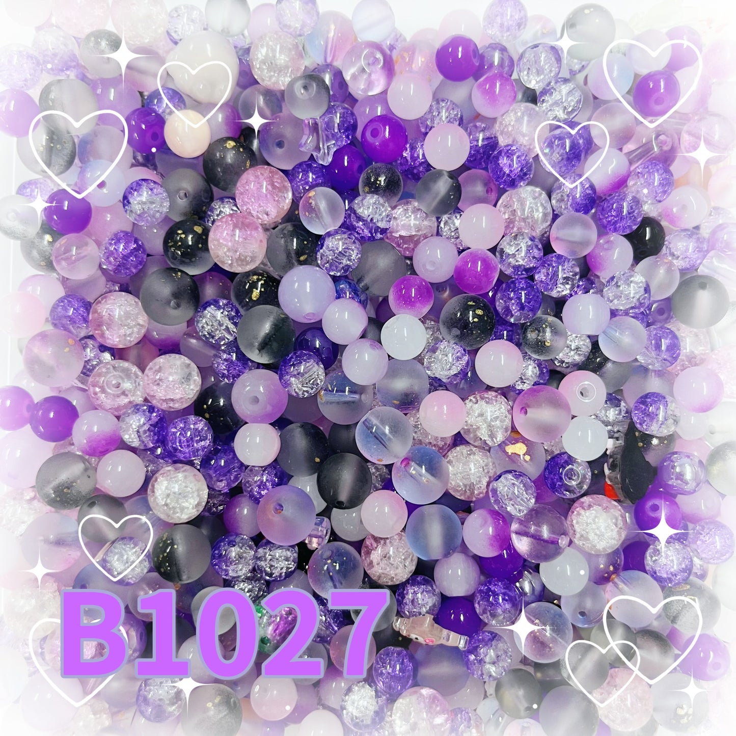 【BB1】熊ボトル500ml＆ビーズ