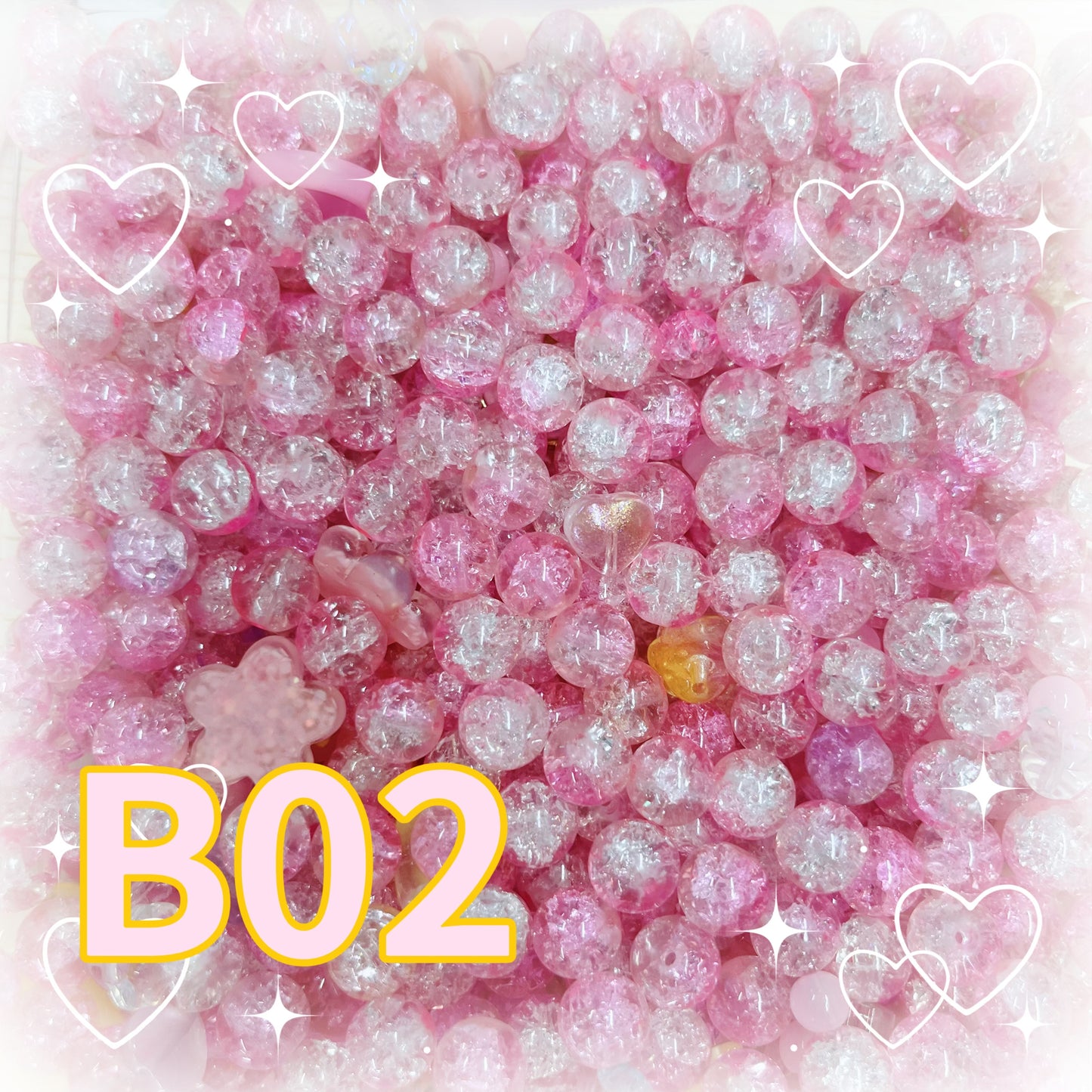 【BB1】熊ボトル500ml＆ビーズ